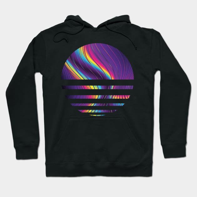 Iridescent Sunset Hoodie by overdesign